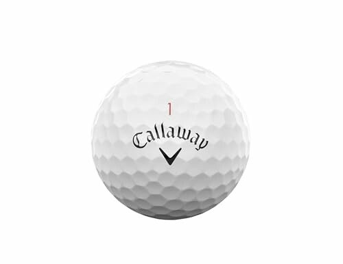 Callaway golf ball with logo and number one