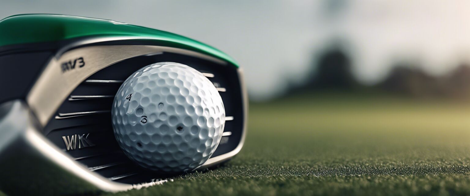 Close-up of a golf driver