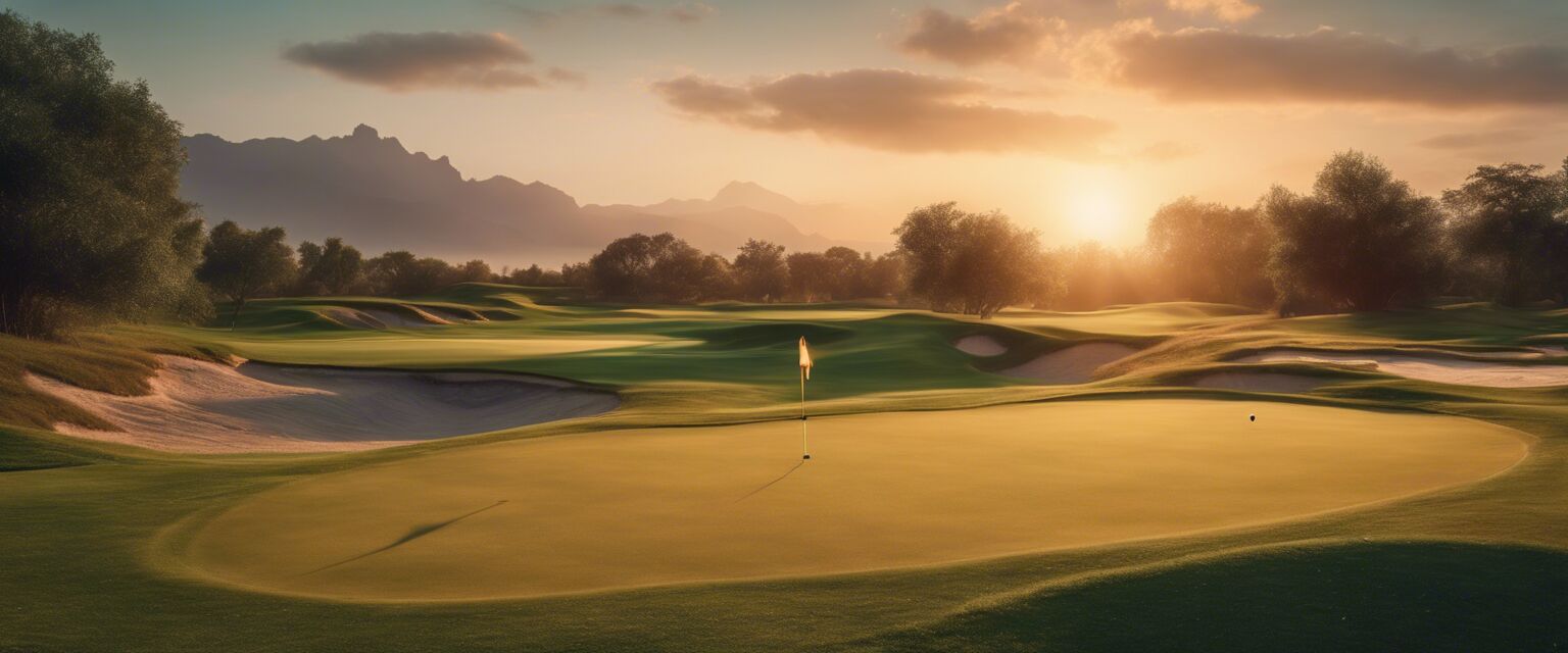 Scenic golf course view