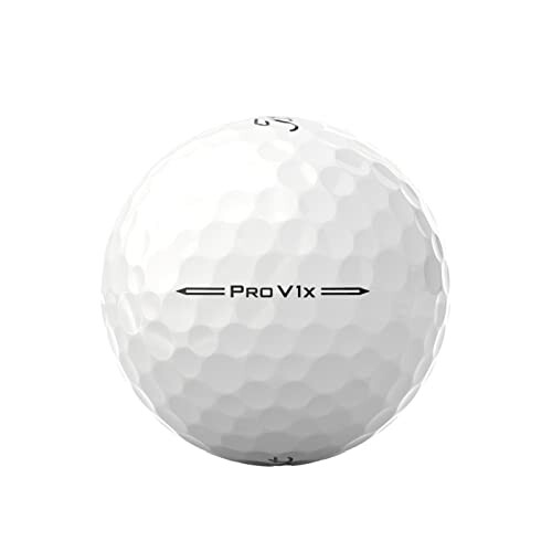 Titleist Pro V1x golf ball on white background