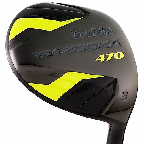 Tour Edge Bazooka 470 golf club head with yellow accents.