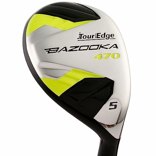 Tour Edge Bazooka 470 golf club head with black, yellow, and silver design.